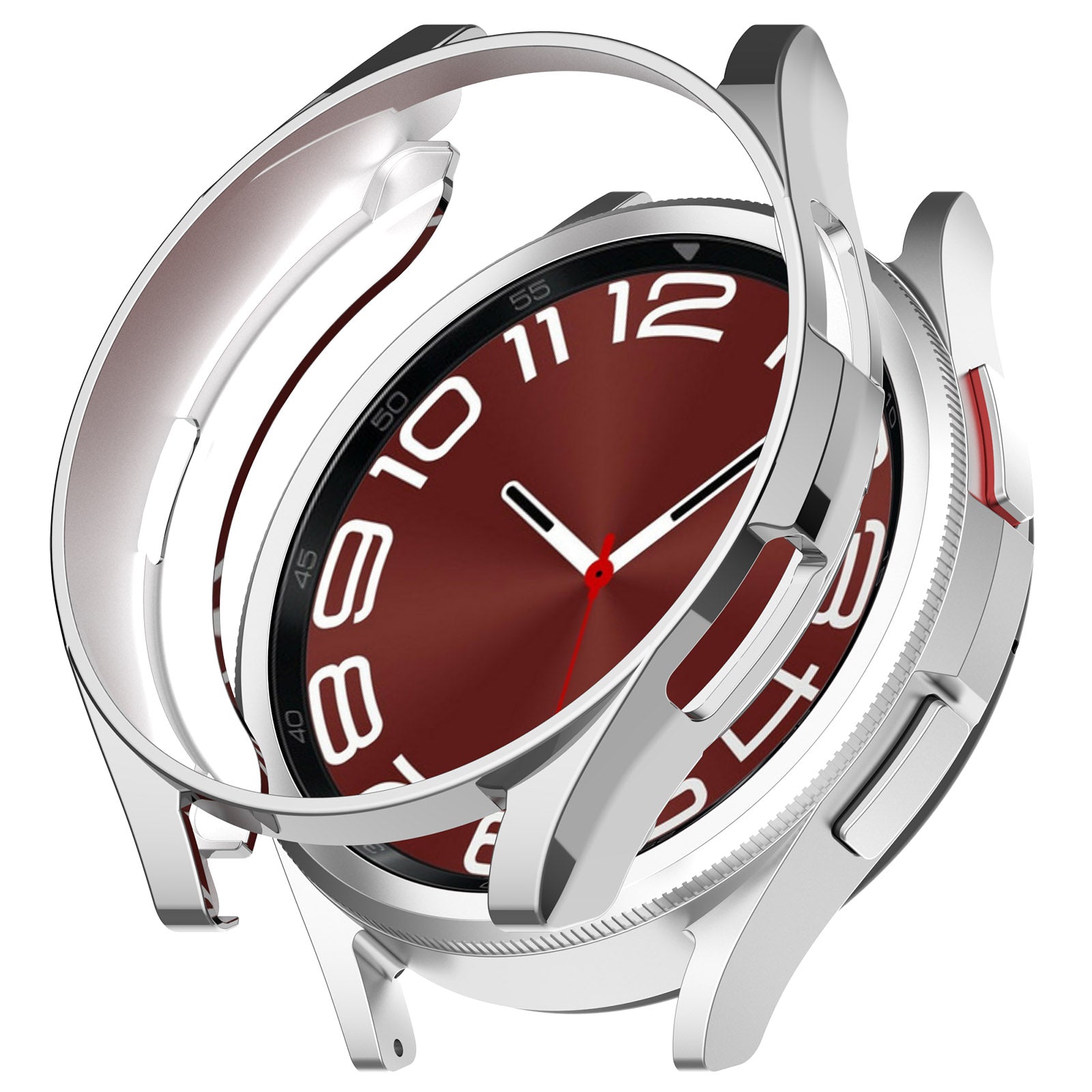 For Samsung Galaxy Watch6 Classic 47mm Electroplating TPU Watch Case Hollow Anti-collision Frame For Samsung Galaxy Watch6 Classic 47mm Electroplating TPU Watch Case Hollow Anti-collision Frame